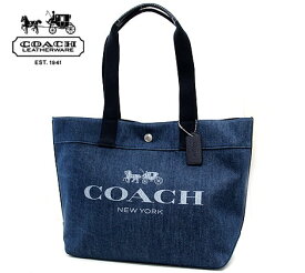 COACH アウトレットコーチ 67415 SV/DE デニム トートバッグ ホース アンド キャリッジ ロゴプリント ラッピング不可 新品 男女兼用【送料無料】