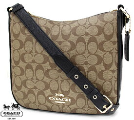 COACH アウトレット C1649 IMCBI コーチ シグネチャー エリー ファイル バッグ　ショルダーバッグ 斜め掛け カーキ ×ブラック 【送料無料】