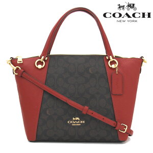 COACH �R�[�` �A�E�g���b�g CCQ24 IMXD0 �n���h�o�b�O ���U�[ �V�����_�[�o�b�O 2WAY�o�b�O �_�[�N�u���E��×���b�h �V�i �y���������z