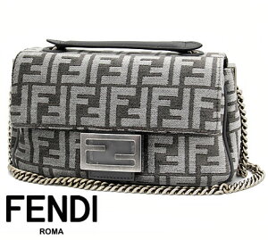 FENDI �t�F���f�B 8BR793 ALG7 F1HZO FF���S �V�F�j�[�� �~�f�B�A�� �o�Q�b�g �`�F�[�� �o�b�O �V�����_�[�o�b�O �΂ߊ|�� ���|�� ���f�B�[�X �O���[ �V�i �V���b�p�[�t�y���������z