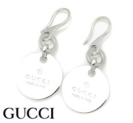 GUCCI グッチ 151391 J8400 8106 トレードマーク サークル プレート ロゴ フックタイプ ジプシー ピアス アクセサリー シルバー レディース 両耳用【送料無料】