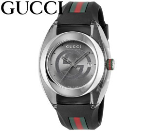 GUCCI�@�O�b�` YA137116 SYNC �V���N �����Y �E�H�b�`�@�r���v �A�i���O�@�N�H�[�c �u���b�N �V�i �݌ɏ��� �y���������z