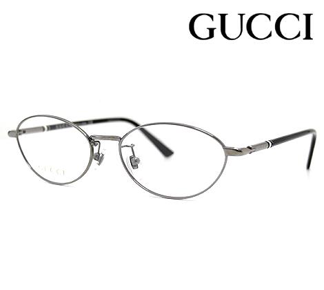 GUCCI グッチ GG0949OJ 003 メガネ 伊達眼鏡 メガネフレーム メンズ レディース チタンフレーム ブラック シルバー オーバルシェイプ 正規品 【送料無料】