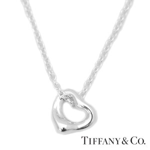 TIFFANYCo. eBt@j[ 73368812 GTEybeB I[vn[g 7mm lbNX y_g Vo[ Elsa Peretti Open Heart Viyz