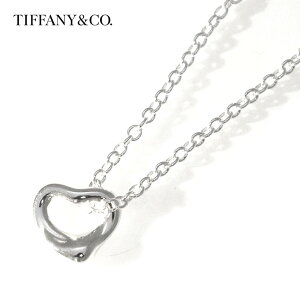 TIFFANYCo. eBt@j[ 73368812 GTEybeB I[vn[g 7mm lbNX y_g Vo[ Elsa Peretti Open Heart Viyz