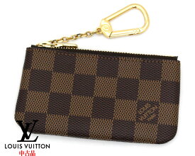 LOUIS VUITTON ルイ ヴィトン 美品 N62658 ダミエ ポシェット・クレ キーリング付 コインケース 小銭入れ 中古品 USED 【中古】【送料無料】