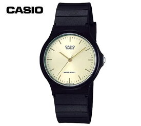 CASIO Collection MQ-24-9ELJH カシオ コレクション 腕時計 3針 スタンダード ブラック ゴールド文字盤 正規品