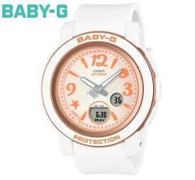 CASIO Baby-G BGA-290US-4AJF カシオ レディース 腕時計 女性用 デジタルアナログ デジアナ ホワイト オレンジ 【送料無料】