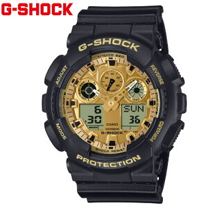 CASIO G-SHOCK GA-100GGB-1A9JF �J�V�I�@�r���v Black and Gold Series �ώ����v �����Y �j���p �A�i���O�f�W�^�� �u���b�N �S�[���h �V�i ���K�i �y���������z