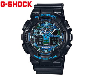 CASIO�@G-SHOCK GA-100CB-1AJF �J�V�I �r���v �J���t�� ���� �J���t���[�W�� �f�W�A�i �u���b�N×�u���[�y���������z