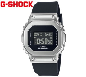 CASIO G-SHOCK GM-5600U-1JF 腕時計 カシオ メタルカバー メタルケース メタルベゼル スクエアデザイン デジタル クオーツ ブラック シルバー 【送料無料】