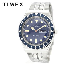 TIMEX タイメックス TW2U61900 腕時計 TIMEX Q タイメックスQ メンズ シルバー ネイビー 【送料無料】