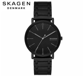 SKAGEN スカーゲン SKW6914 SIGNATUR シグネチャー 三針デイト ミッドナイト ステンレススチール ブレスレットウォッチ ブラック メンズ 男性用 腕時計 正規品 アナログ ギフト プレゼント 【送料無料】