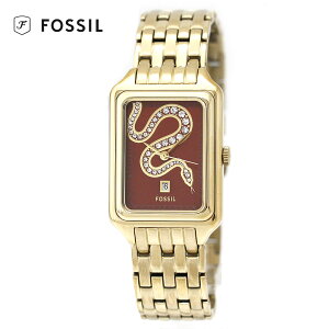 FOSSIL �t�H�b�V�� ES5379 RAQUEL �O�j�f�C�g �S�[���h�g�[�� �X�e�����X�X�`�[���E�H�b�` ���N �w�r SNAKE �� ���f�B�[�X �����p �r���v ���K�i �A�i���O �V�i �y���������z