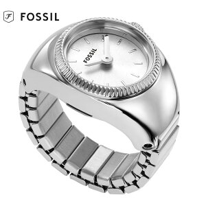 FOSSIL �t�H�b�V�� ES5245 WATCH RING �E�H�b�`�����O ��j�V���o�[ �X�e�����X ���v ���E���h �t���[�T�C�Y ���K�i �V�i �P�[�X�t �y���������z