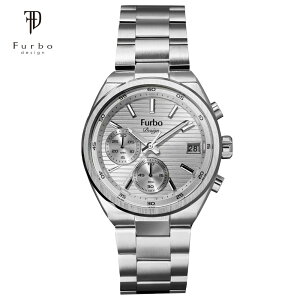 Furbo design NF06W-SSSI �t���{ Lavora Chronograph �r���v �����Y �j���p �N�I�[�c �N���m�O���t �A�i���O �V���o�[ �V�i �M�t�g �v���[���g ���̓� �y���������z