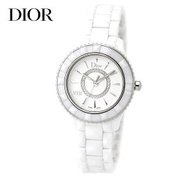 DIOR VIII CD1231E2C002 ディオール8 ディオール オンユイット 腕時計 セラミック 33MM ウォッチ レディース クオーツ ホワイト ダイヤ入り 【送料無料】