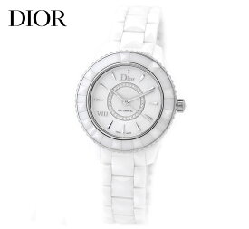 DIOR VIII CD1235E3C002 ディオール8 ディオール オンユイット 腕時計 自動巻き AUTOMATIC セラミック 33MM ウォッチ レディース クオーツ ホワイト ダイヤ入り 【送料無料】