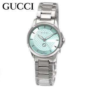 GUCCI グッチ YA1265051 Gタイムレス G-Timeless 腕時計 レディース 女性用 ウォッチ アナログ クォーツ シルバー アイスグリーン 新品 【送料無料】