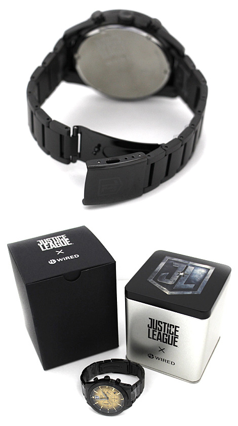 SEIKO WIRED セイコー ワイアード AGAT717 メンズ 腕時計 限定モデル 1000本限定 WIRED×JUSTICE LEAGUE  ジャスティスリーグ ブラック×ゴールド 在庫処分!! 【送料無料】 | ジュエリーセキネ