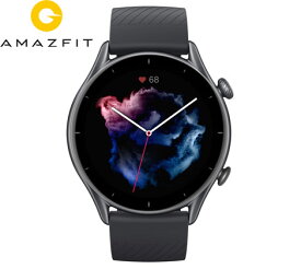 Amazfit GTR 3 アマズフィット　SP170041C150 サンダーブラック　腕時計　スマートウォッチ　メンズ　レディース　ユニセックス 【送料無料】