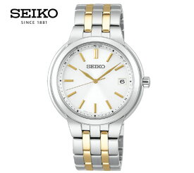 SEIKO セイコーセレクション SBTM285 メンズ 腕時計 ソーラー電波　アナログ　シルバー×ゴールド ホワイト文字盤 プレゼント ギフト 【送料無料】