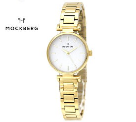 MOCKBERG モックバーグ MO627 オリジナル 28MM　レディース　腕時計　アナログ　ゴールド ホワイト文字盤 在庫処分 【送料無料】
