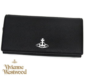 VivienneWestwood ヴィヴィアンウエストウッド 51060025 31839 N403 DERBY CLASSIC LONG WALLET 小銭入れ付長財布 ブラック 新品【送料無料】