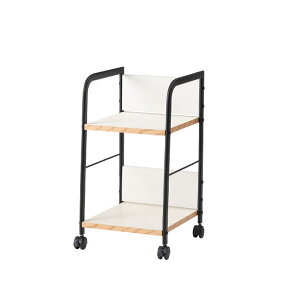 デスクワゴン END-403BK END-403WH 【条件付送料無料 同梱不可 返品不可 キャンセル不可商品】パイプ棚 サイドテーブル キャスター付き 移動 転がる 東谷LF インテリア雑貨家具