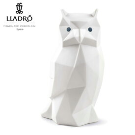 【6/1から一部値上】Origami フクロウ White リヤドロ 【正規品】 LLADRO フィギュリン 新作 01009270 ポーセリン 磁器 人形 置物 インテリア 動物 折り紙 プレゼント お祝い 新築 開業 玄関 オフィス リビング 縁起物 白