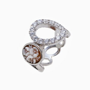 蒤VFJI yC^AzVo[ Vo[925 SILVER SV925 O w ANZT[ ACe t@bV @ VF JI CAMEO L[rbNWRjA CZ L[rbN L