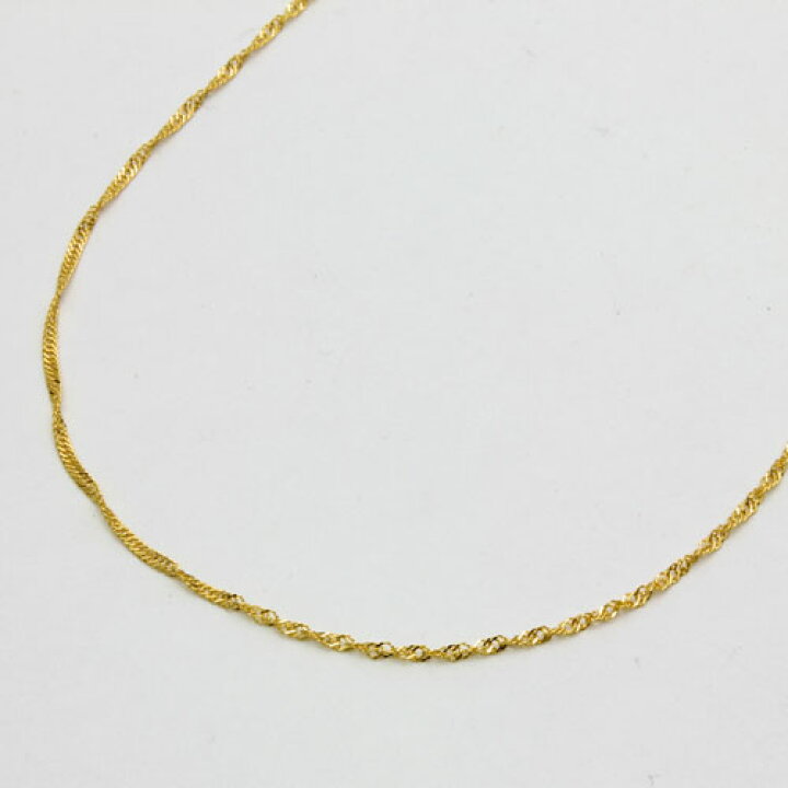 楽天市場】純金 K24 PURE GOLD ネックレス スクリュー チェーン 45cm 