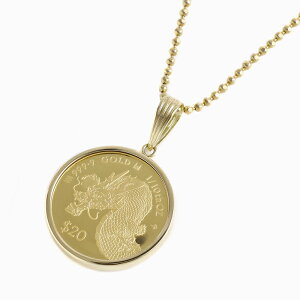 2024年版 干支 タツ 辰 ドラゴン 龍 純金 K24 24金 コイン 金貨 1/10オンス 18金 K18 両面ガラス 証明カード付 専用ケース付き 男女兼用 メンズ レディース オシャレ かっこいい ペンダント ネック
