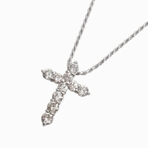 ネックレス ペンダント ダイヤモンド プラチナ クロス 2カラット」の 