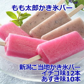 「秘密のケンミンショー」で話題 新潟ご当地かき氷バー（もも太郎・金太郎セット）22本セット 送料無料 お取り寄せ もも太郎 アイス もも太郎アイス 金太郎 セイヒョー ご当地グルメ 贈答 アイスバー プレゼント 贈り物 ギフト アイス カキ氷 内祝い