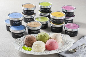 【24.6月〜出荷】「ホテルインターコンチネンタル東京ベイ」 アイスギフト (バニラ、チョコ、抹茶、ストロベリー×各70ml)×各6、プラリネ70ml×4(計28) プレゼント ギフト 贈り物 贈答 記念日 人