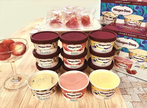 ハーゲンダッツ&苺アイス アイス プレゼント ギフト 贈り物 贈答 記念日 人気 熨斗対応 名入れ 送料無料 産地直送 内祝い