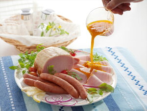 ハム 大阪 「夢一喜」 熟成 ハム・ウインナー 詰合せ ロースハムブロックロースハムスライス ボンレスハムスライス ベーコンステーキ あらびきウインナー ブラートブルスト スモーク生ハ