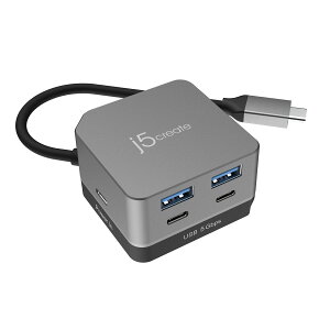 j5create USB-C 6in1 Cube Plus HDMI 4K144Hz対応 高速USB3.2 Gen1×4 PD100W充電対応 JCD361-EJ