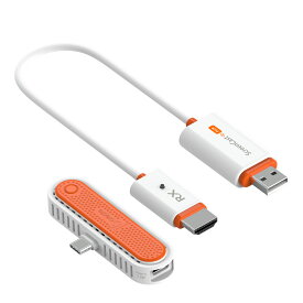 j5create ワイヤレス USB-C to HDMI 受送信機【HDCP対応 無線距離30m 5GHz プラグ&プレイ, 1080p】有料コンテンツ視聴可能 大画面ミラーリング 複製モード 拡張モード対応 会議室 教室/自宅 JVAW60-EJ