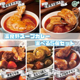 【組み合わせ自由】5個入 選べる 富良野スープカレー5種類 （ 富良野 ふらの JAふらの 北海道 国産 野菜 食品 詰合せ 備蓄 非常食 ご当地 無添加 レトルト スープカレー ）