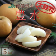 梨 豊水【秀品/太鼓判】約5kg(10〜14玉) R223 ※9月上旬〜発送予定 糖度保証 送料無料 旬のフルーツ 赤梨…