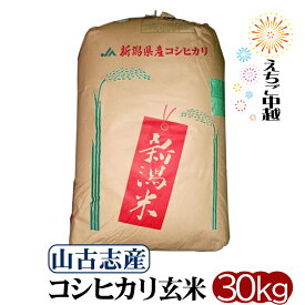 【新潟県産】山古志(やまこし)コシヒカリ 玄米 30kg 令和5年産【送料無料】