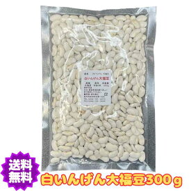 送料無料 白いんげん大福豆 300g R5年産 国産【白いんげん】