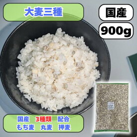 大麦3種ブレンド 400～900g 国産 もち麦・丸麦・押麦 送料無料 雑穀米 ダイシモチ はだか麦 六条大麦 混ぜるだけ 産地は変動します