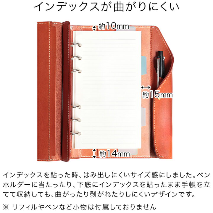 楽天市場】【楽天1位】システム手帳 ミニ6穴 20mm リング M6 本革 栃木 