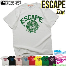 ESCAPE college-IAN- / 半袖 Tシャツ メンズ レディース トップス ファッション 限定 ポップ オリジナル デザイン イラスト ロゴ ロック スカル キャラクター 音楽 パロディ シンプル キャンプ メッセージ おもしろ ペア シンプル 服 春 夏 定番 送料無料【cloth】MILDCHOP