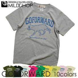 GOFORWARD Tシャツ メンズ レディース 半袖 トップス サーフ 狼　犬ファッション 綿 限定 オリジナル デザイン イラスト ロゴ ロック スカル キャラクター 音楽 パロディ シンプル キャンプ メッセージ おもしろ ペア シンプル 服 春 夏 定番 送料無料【cloth】MILDCHOP