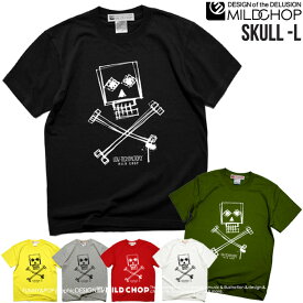 SKULL-LINE2 Tシャツ メンズ レディース 半袖 トップス ファッション 綿 限定 オリジナル デザイン イラスト ロゴ ロック スカル キャラクター 音楽 パロディ シンプル キャンプ メッセージ おもしろ ペア シンプル 服 春 夏 定番 送料無料【cloth】MILDCHOP