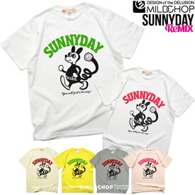 SUNNYDAY ReMIX　Tシャツ メンズ レディース 半袖 トップス ファッション 綿 限定 オリジナル デザイン イラスト ロゴ ロック スカル キャラクター 音楽 パロディ シンプル キャンプ メッセージ おもしろ ペア シンプル 服 春 夏 定番 送料無料【cloth】MILDCHOP